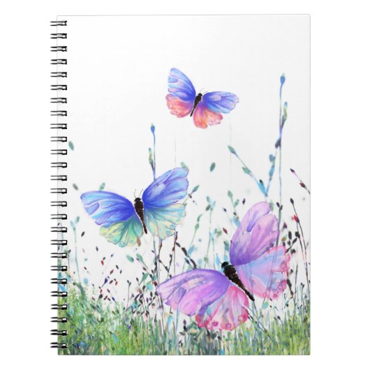 Botervliegen vliegen in Natuur Notitieboek Spring (Voorkant)