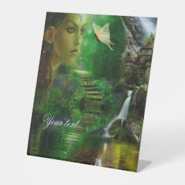 Botervliegen zijn vrij reclamebord met voetstuk