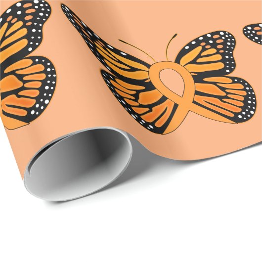 Botervliegenbewustzijn bij multiple sclerose cadeaupapier (Rol Hoek)