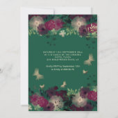 Botervliegenbloemtuin Quinceañera, groen Kaart (Achterkant)