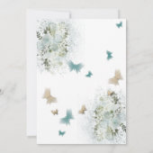 Botervliegenbloemtuin, zoet, zestien uitnodiging (Achterkant)