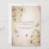 Botervliegenbloemtuin, zoet, zestien uitnodiging (Achterkant)