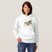 Botervliegenkleuring, trumpulverend hoodie (Voorkant volledig)