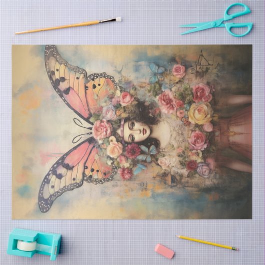 Botervliegenkroon Tissuepapier (Craft)