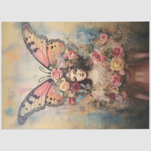 Botervliegenkroon Tissuepapier (Voorkant)