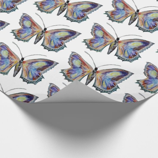 Botervliegenkunst waterverf cadeaupapier (Hoek)