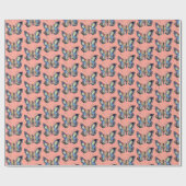 Botervliegenkunst waterverf cadeaupapier (Vlak)