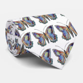 Botervliegenkunst waterverf stropdas (Opgerold)