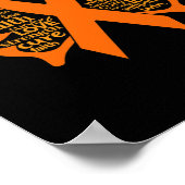 Botervliegenleukemie Bewustheid Poster (Hoek)