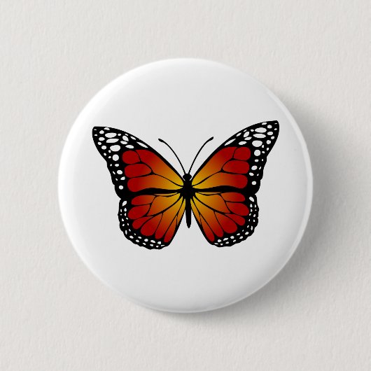 Botervliegenmonarch Abstracte artistieke kunst Ronde Button 5,7 Cm (Voorkant)