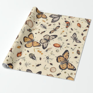 Botervliegenontwerp Cadeaupapier