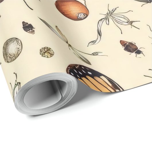 Botervliegenontwerp Cadeaupapier (Rol Hoek)