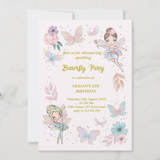 Botervliegenontwerp Kaart (Voorkant)