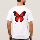 Botervliegenontwerp T-shirt (Achterkant)