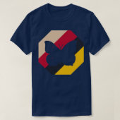 Botervliegenontwerp zomerstaart t-shirt (Design voorkant)