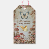 Botervliegenpaddenstoel Natuur Baby shower Cadeaulabel (Voorkant)