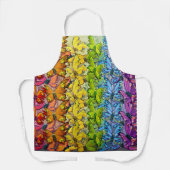 Botervliegenregenboog Schort (Voorkant)