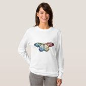 Botervliegenregenboog T-shirt (Voorkant volledig)