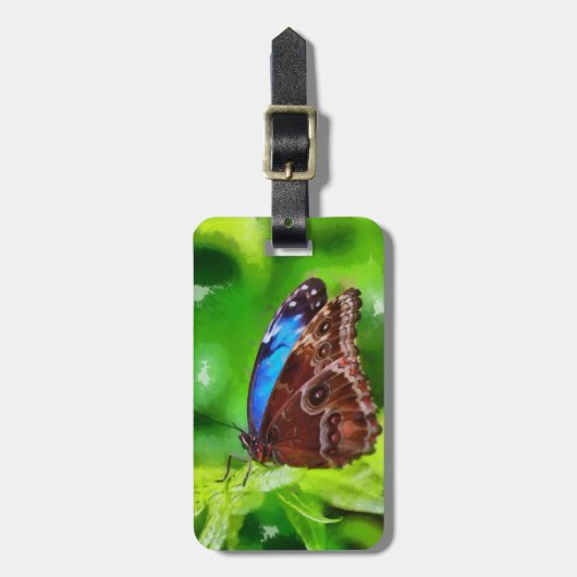 Botervliegenschilderij Bagagelabel (Voorkant verticaal)