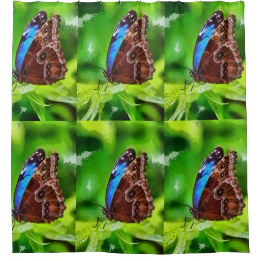 Botervliegenschilderij Douchegordijn (Voorkant)