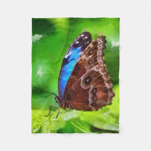 Botervliegenschilderij Fleece Deken (Voorkant)