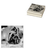 Botervliegenschilderij Rubberstempel (Gestempeld)