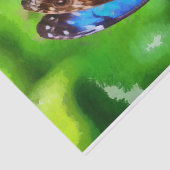 Botervliegenschilderij Tissuepapier (Detail)