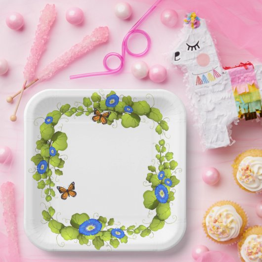 botervliegentuin papieren bordje (Feest)