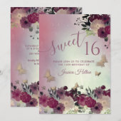 Botervliegentuin, zoet, zestien geborsteld kaart (Voorkant / Achterkant)