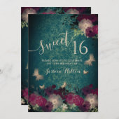 Botervliegentuin, zoet zestien groene invita kaart (Voorkant / Achterkant)