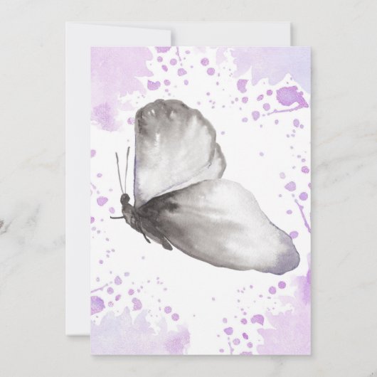 Botervliegenuitnodiging, eerste eerste eerste verj kaart (Achterkant)