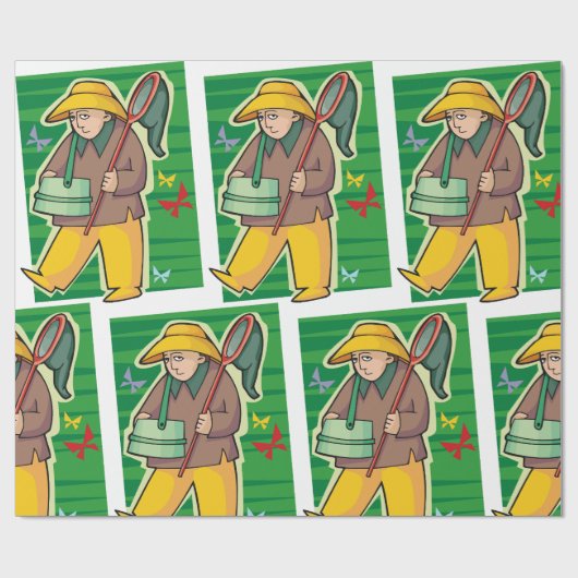 Botervliegenvanger Cadeaupapier (Vlak)