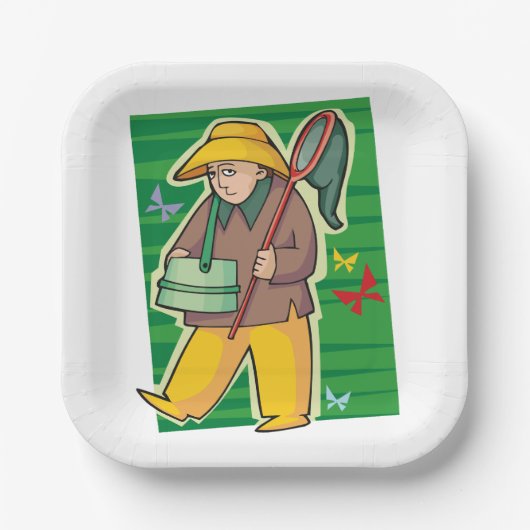 Botervliegenvanger Papieren Bordje (Voorkant)