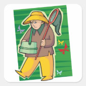 Botervliegenvanger Vierkante Sticker (Voorkant)