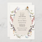 Botervliegenventilator Baby shower Kaart (Voorkant / Achterkant)