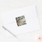 Botervliegenvleugel Vierkante Sticker (Envelop)