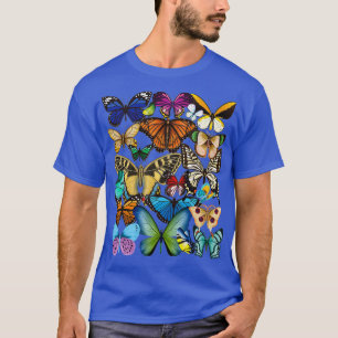 Botervliegenvlinder, Collectie-monarch, vlinder T-shirt