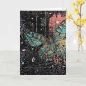 Botervlieger, Birthday Kaart (Gele Bloem)