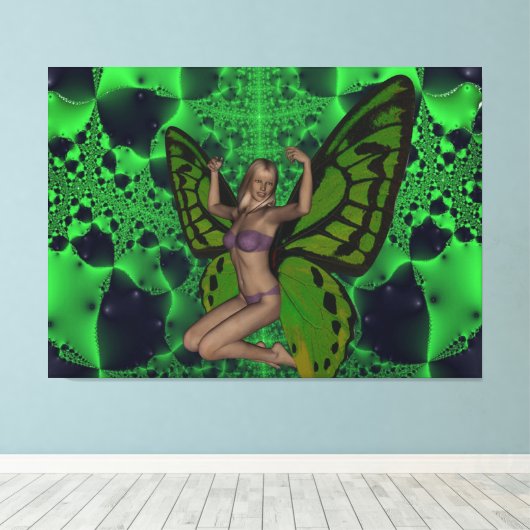 Botervlieger Canvas Afdruk (Insitu (Houten vloer))