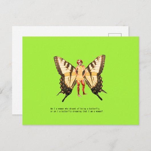 Botervlieger Feestdagenkaart (Voorkant / Achterkant)