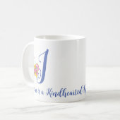 Botervlieger Letter I Floral Mok (Voorkant links)