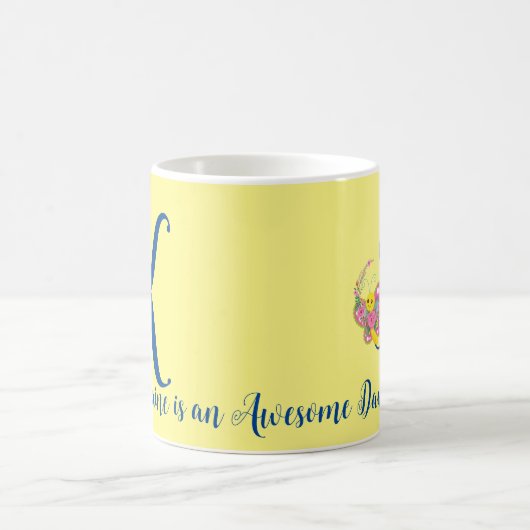 Botervlieger Letter K Floral Mok (Center)