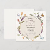 Botervlieger Vloertuinbouwsprintje Baby Kaart (Voorkant / Achterkant)