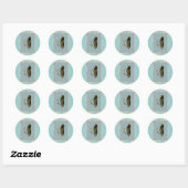 Botervliegers Baby shower Ronde Sticker (Vel)