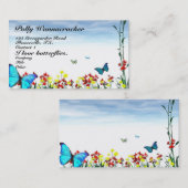 Botervliegers in het voorjaar visitekaartje (Voorkant / Achterkant)