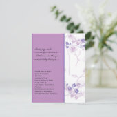 Botervliegers in Lila Baby showers Kaart (Staand voorkant)