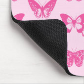 Botervliegers, lichtroze en fuchsie muismat (Hoek)