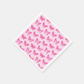 Botervliegers, lichtroze en fuchsie servetten (Hoek)