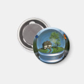 Botervliegers Wereldbol Magnet (Voorkant / Achterkant)