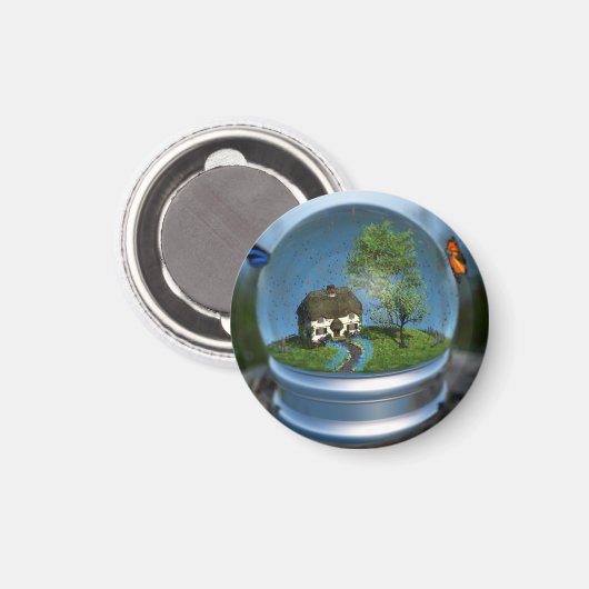 Botervliegers Wereldbol Magnet (Voorkant / Achterkant)